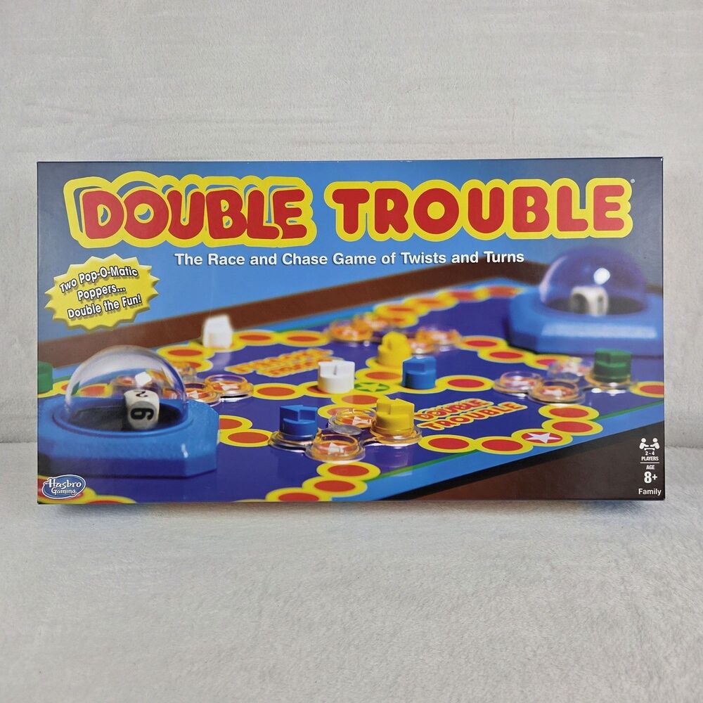 Double Trouble Board Game 2019 Hasbro Complete Retro Pop-O-Matic Game